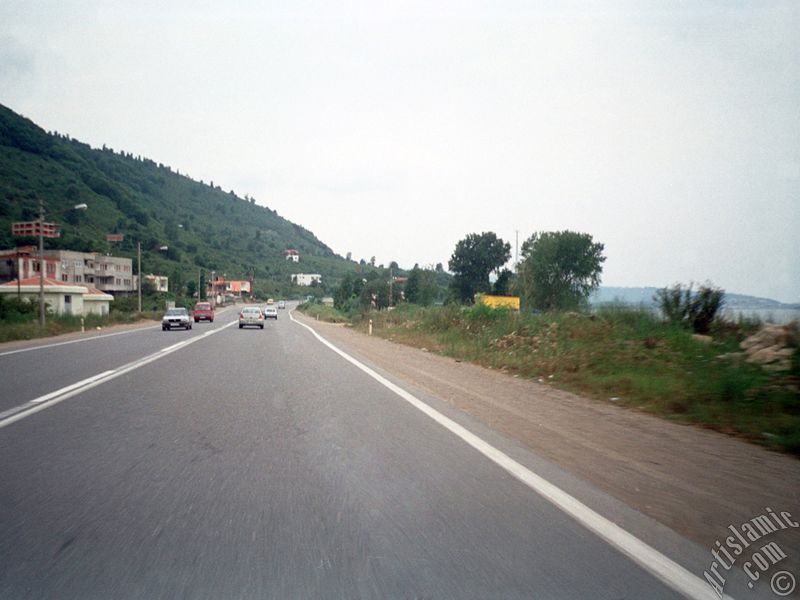 Trabzon-Of karayolundan bir manzara.

