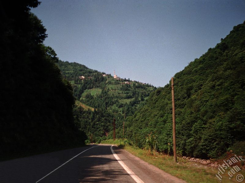 Rize-Ayder Kapl�cas� yolundan bir manzara.
